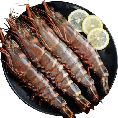 虎虾超大4只/盒共900g斑节虾海鲜水产新鲜冷冻大黑虎虾